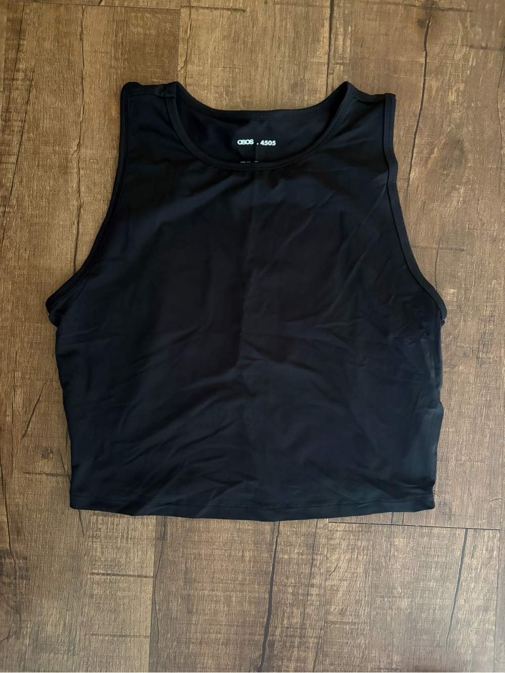 ASOS Black Cropped Tank Top